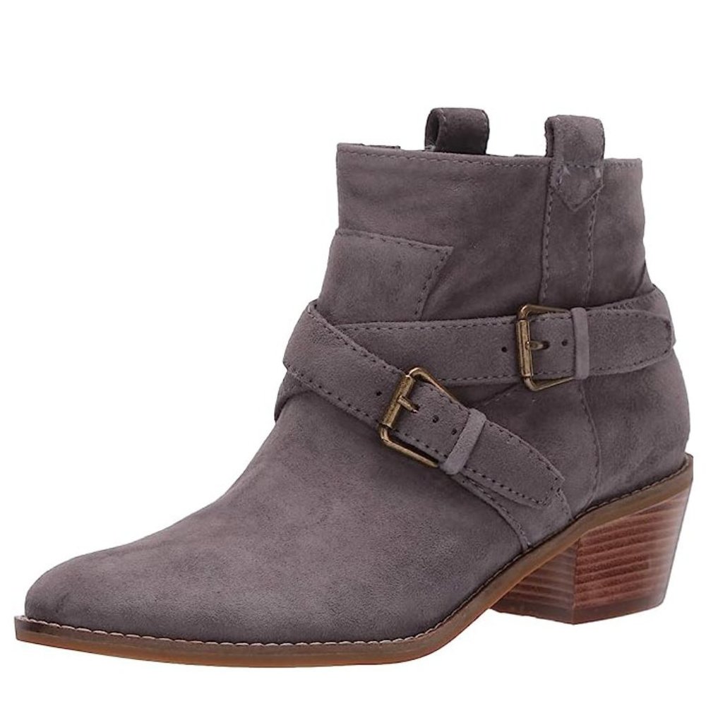 Cole Haan Women’s Jensynn Stormcloud Suede Ankle Boots Size 7.5